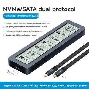 SSD Enclosure M.2 SSD Enclosure M.2 SATA SSD Enclosure SSD Enclosure Withdisplay Screen