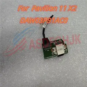 For Pavilion 11 X2 Power IN DC Port With Cable DAW03PB1AC0 rev C ALL Tests OK