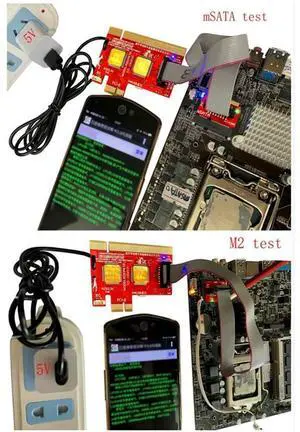 V8 Multifunction Laptop And Desktop PC Card Debug Multifunction Test Card Support PCI,PCI-E,LPC,Mini,MSATA