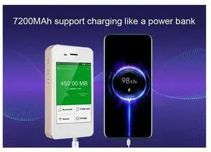 Travel Hotspot Portable Mobile Wireless Modem Mini 4G Touch Screen For Travel Black