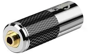 DAC Decoder 4 Pin XLR Connector To 3.5 2.5 4.4 Mm Jack Plug Audio Adapter Male Female Converter Carbon Fiber Shell