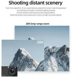 HD CCD Camera 4K Autofocus LENS 64MP Video Camera 28X Zoom Compact Point And Beauty Camera