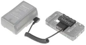 Dummy D-Tap To Dual-Sided NP-F550 Coiled Cable DC Coupler Accessory For Monitor/Light/Mic/Transmitter Receiver Du