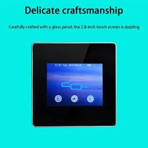 Home Theater Hifi Fidelity Amplifier Built-In Bluetooth 5.0 Module Full Screen Touch Amplifier White Easy To Use