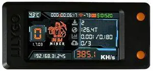LILYGO Nmminer Nerdminer V2 Pro 390KH/S BTC Solo Lottery Miner Bitcoin Crypto Miner With Color Screen BTC Miner Nerd Mine