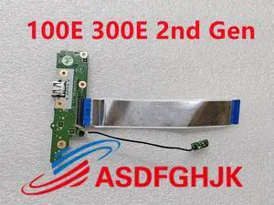 For 100E 300E 2nd Gen 2 81M9 USB Jack Audio Sound Power Button Board with Cable Switch BH5860C 3005-04747 Tested OK For 100E 300E 2nd Gen 2 81M9 USB Jack Audio Sound Power Button Board with Cable Switch BH5860C 3005-04747 Tested OK