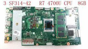 Scheda Madre LA-J731P For Swift 3 SF314-42 Laptop Motherboard Ryzen 7 4700U 8GB Ram NBHSF11008 NB.HSF11.008 OK