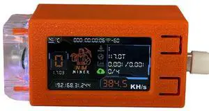 YOC-BTC Bitcoin Crypto Miner Nmminer Nerdminer V2 Pro Max 390KH/S Solo Lottery Nerd Miner With RGB Cool Fan
