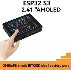 ESP32 S3 2.41Inch AMOLED Touch Display Development Board 600X450 Withcase QMI8658C 6-Axi ForLVGL