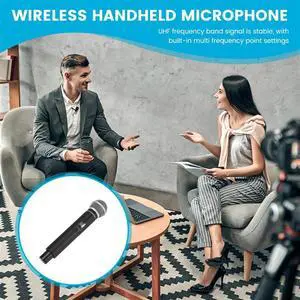 DEBRA PROFESSIONAL AUDIO Wireless Handheld Microphone UHF Wireless Microphone For Interview Live Broadcast