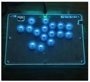 Arcade Joystick Hitbox Controller RGB Fighting Game Keyboard 16 Keys All-Button Controller For PS5 PS4 PS3 Steam Deck