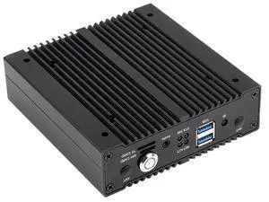 For Raspberry Pi CM4 Multi-Function Host Network Dual-Way Solid State Drive Slot Shell Gigabit Network Port, Easy