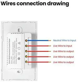 Tuya US Zigbee 3.0 Scene Switch Central Control,4Inch Touch Build In Wireless Zigbee Hub, Work For Google Home Dura