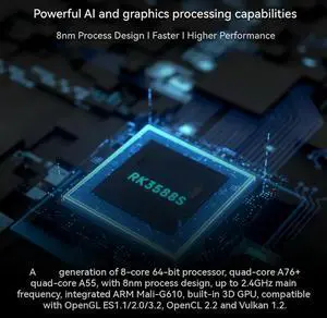 For Orange Pi 5 Pro 8GB RAM LPDDR5 Single Board Computer RK3588S Wi-Fi 5&BT5.0 BLE Orange Pi 5 Pro Development Board M.2