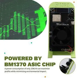 Bitaxe Gamma 601 Solo Miner 1.2TH/S 18-22W Bitcoin Crypto BTC Miner BM1370 Asic Chip From Antminer S21 Pro