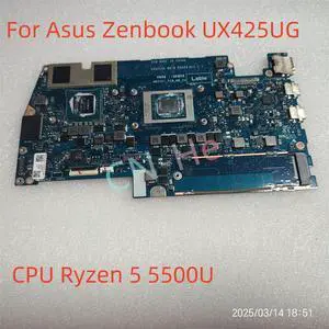 Laptop Motherboard For Zenbook UX425UG Ryzen 5 5500U 8GB MX450 System 60NB0UC0-MB1410 Fast Shipping