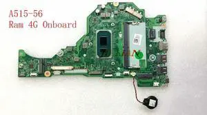 Scheda Madre For A515-56 Laptop Motherboard LA-K093P NB.A1Q11.001 NBA1Q11001 SRK08 I3-1115G4 Ram 4G Onboard Working OK