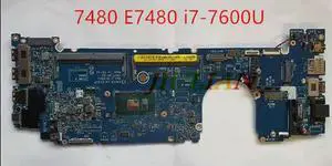 Scheda Madre CN-0F48ND For Latitude 7480 E7480 Laptopo Motherboards F48ND 0F48ND 2.8 GHz i7-7600U DDR4 CAZ20 LA-E131P OK