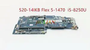 Genuine MB LA-E541P For Yoga 520-14IKB Flex 5-1470 Laptop Motherboard 5B20Q12999 WIN W/ i5-8250U In Good Condition