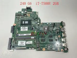 Scheda Madre DA0P1BMB6D0 For 240 G6 Notebook 925429-601 925429-001 L06741-601 i7-7500U 2GB DSC Motherboard In Good Condition