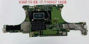 Laptop Motherboard M08416-601 For X360 15-EB Mainboard With i7-1165G7 16GB CPU Test Function