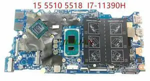 Scheda Madre For Inspiron 15 5510 5518 Motherboard 213109-1  I7-11390H CN-0Y20X4 0Y20X4 Y20X4 In Good Condition