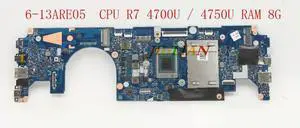 5B21B79340 For Yoga 6-13ARE05 Laptop Motherboard With CPU R7 4700U / 4750U RAM 8G FRU: 5B21B22393 Test Work
