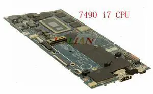 Carte Mere For Inspiron 14 7490 Series  i7-10510U 1.8GHz SRGKW Processor 8GB RAM Laptop Motherboard 81F9Y 081F9Y CN-081F9Y