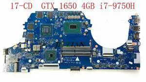 Mainboard For 17-CD Gaming Motherboard GTX 1650 4GB i7-9750H WIN L64630-601 L58851-601 LA-H472P Test FreeShiping