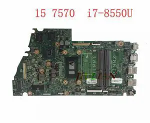 Scheda Madre YHJD6 For INSPIRON 15 7570 KYLO REN 15 CS 16841-1M i7-8550U Laptop Motherboard CN-0YHJD6 0YHJD6 Fully Function