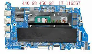 Placa Mae DAX8QAMB8D0 For ProBook 440 G8 450 G8 laptop Motherboard M42016-601 SPS-MB DSC MX450 2GB i7-1165G7 WIN Working