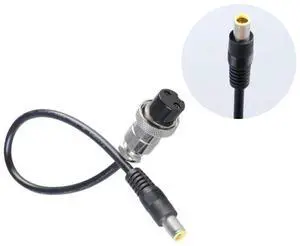 7.9x0.9mm Male to GX20 Female Connector Power Cable 31cm 150W Charging Cord For Portable Power Stations And Laptops