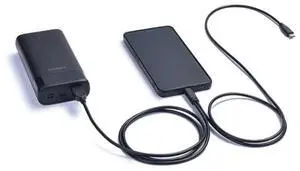 2 in 1 USB C to Type C OTG Adapter and USB Charging Cable for Live Streaming Compatible for Phones and Sound Cards