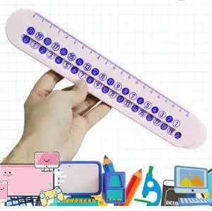 Slide Ruler For Mathematics Kids Digital Decomposition Ruler Toy Double-Sided Number Decomposition Ruler Math Training