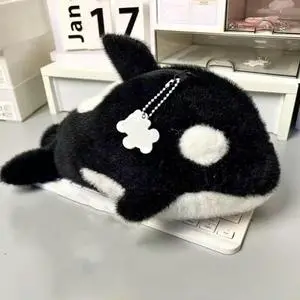 Gunman Whale Pen Bag Lovely Plush High Beauty Stationery Bag