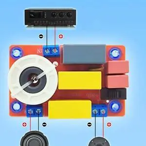 100W Speaker Frequency Divider Board Professional 2 Way Speaker Crossover Filter Sound Frequency Divider for KTV Speaker