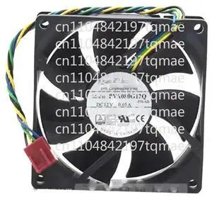 Cooling Fan For PVA080G12Q-P76-AD DC12V 0.65A 8CM 4PIN