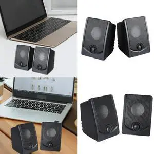 Convenience USB Desktop Speaker Simple Design Computer Speaker User Friendly Sound & Easy Accesss Volumes Control