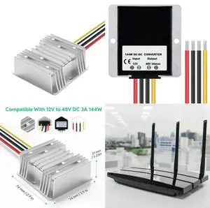 3A 144W Step Up Converter Module For Vehicle Radio LED Screen Monitoring System