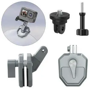 360 Degree Rotating Camera Bracket for Motorbike Riders with Strong Grip for Various Action Cameras