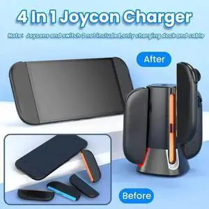 LED Light Charging Base for NS2 Controllers Build In LED Charging Display Feature LED Light Charging Base for NS2 Controllers Build In LED Charging Display Feature