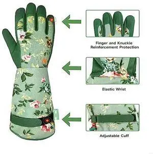 1 Pair Cut Resistant Work Gloves Reinforced Synthetic Fiber Flexible Fit Industrial Maintenance Outdoor or Protective