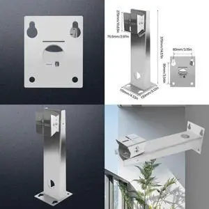 Outdoor Camera Mounting Bracket Holder Suitable for Security Cameras and Solar Panel with 360 Degree Adjustable Rotation