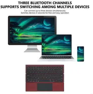 Portable Bluetooth-compatible Keyboard Pocket Wireless Keyboard for Computer