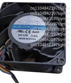 Cooling Fan For CCHV CHT8012BM-W38F 8038 8CM DC12V 3.0A