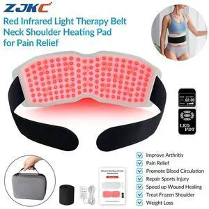 ZJKC 24W Red Light Machine Therapy Heating Pad Body Wrap for Pain Relief