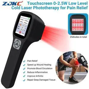 ZJKC 650+808+905+980nm Cold Laser Device for Pain Infrared Light Therapy LLLT 2500mW