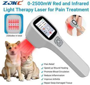 ZJKC Touchscreen Low Level Laser Therapy Device Infrared Light for Body Pain Relief