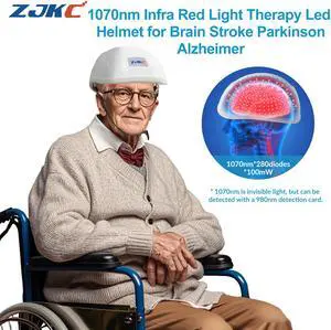 ZJKC 1070nm Red Infrared Light Therapy Brain Helmet for Parkinson Stroke Treatment