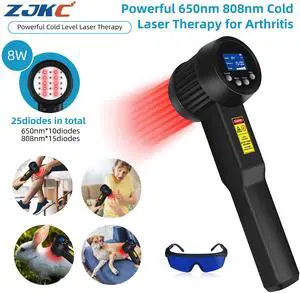 ZJKC 8W Class IV Laser Treatment for Pain 650nm 808nm Red Light Therapy for Human Pet